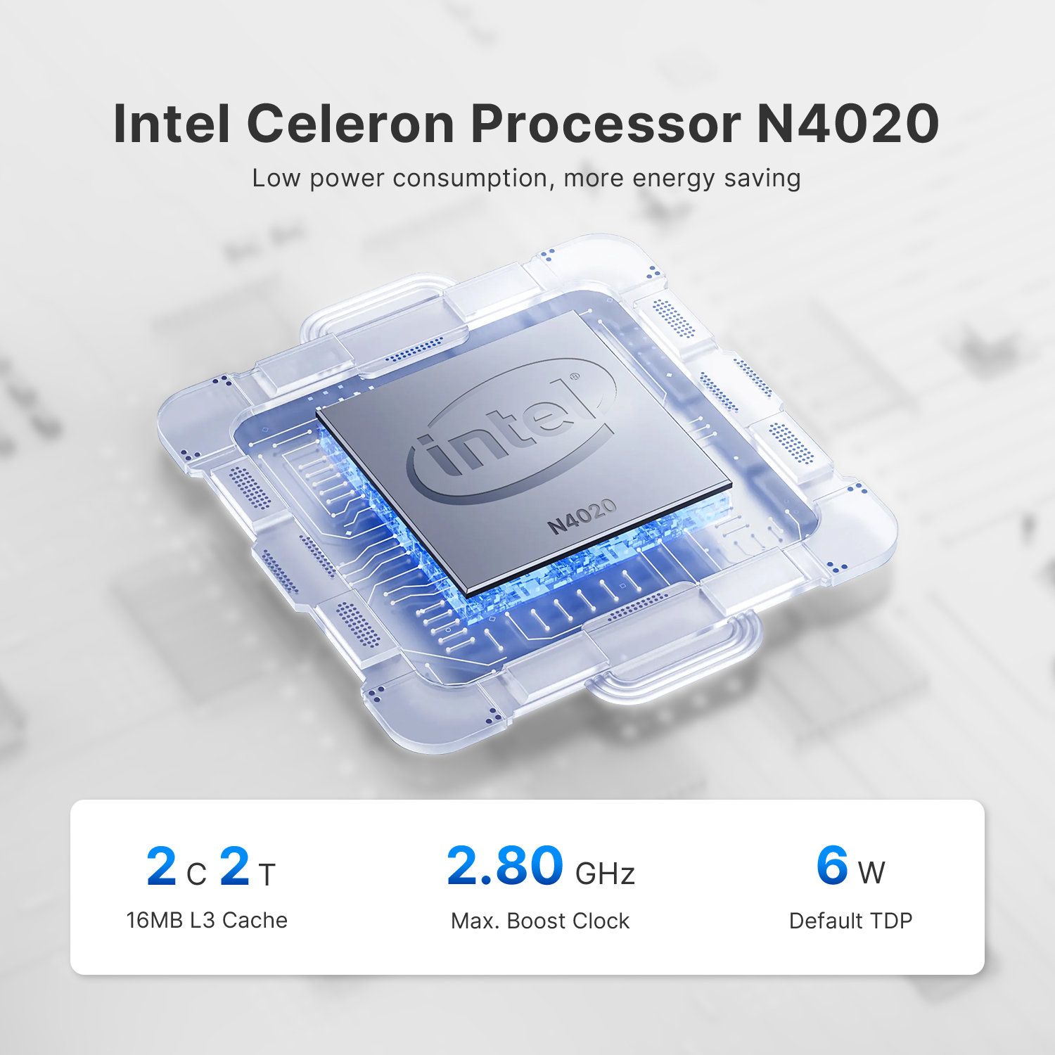 BOSGAME Fanless Mini PC AG40