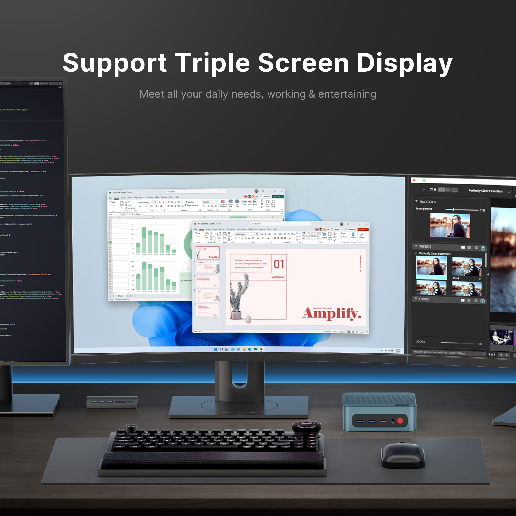 BOSGAME Mini PC P2 Lite Intel Core-i5 12600H