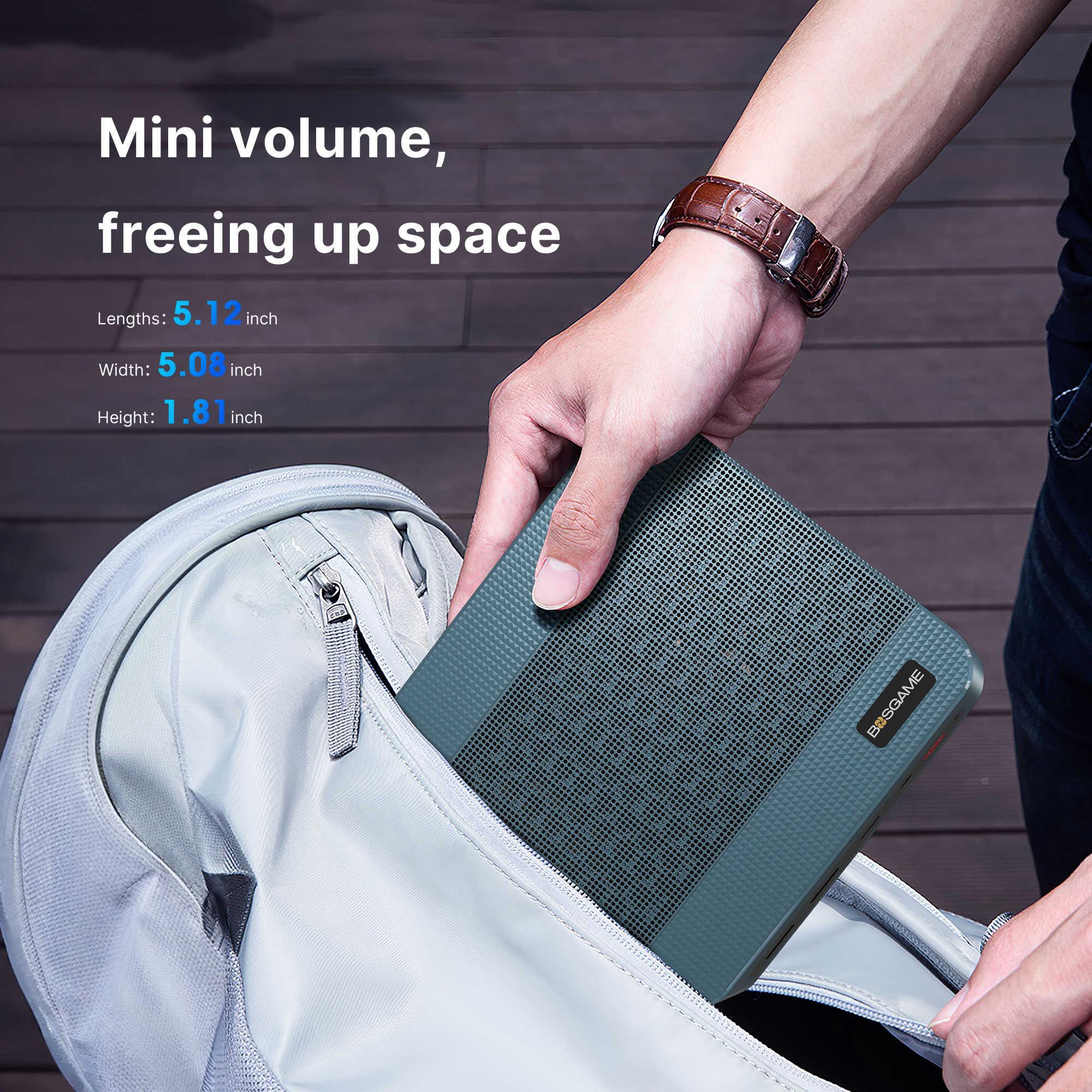 BOSGAME Mini PC P2 Lite Intel Core-i5 12600H