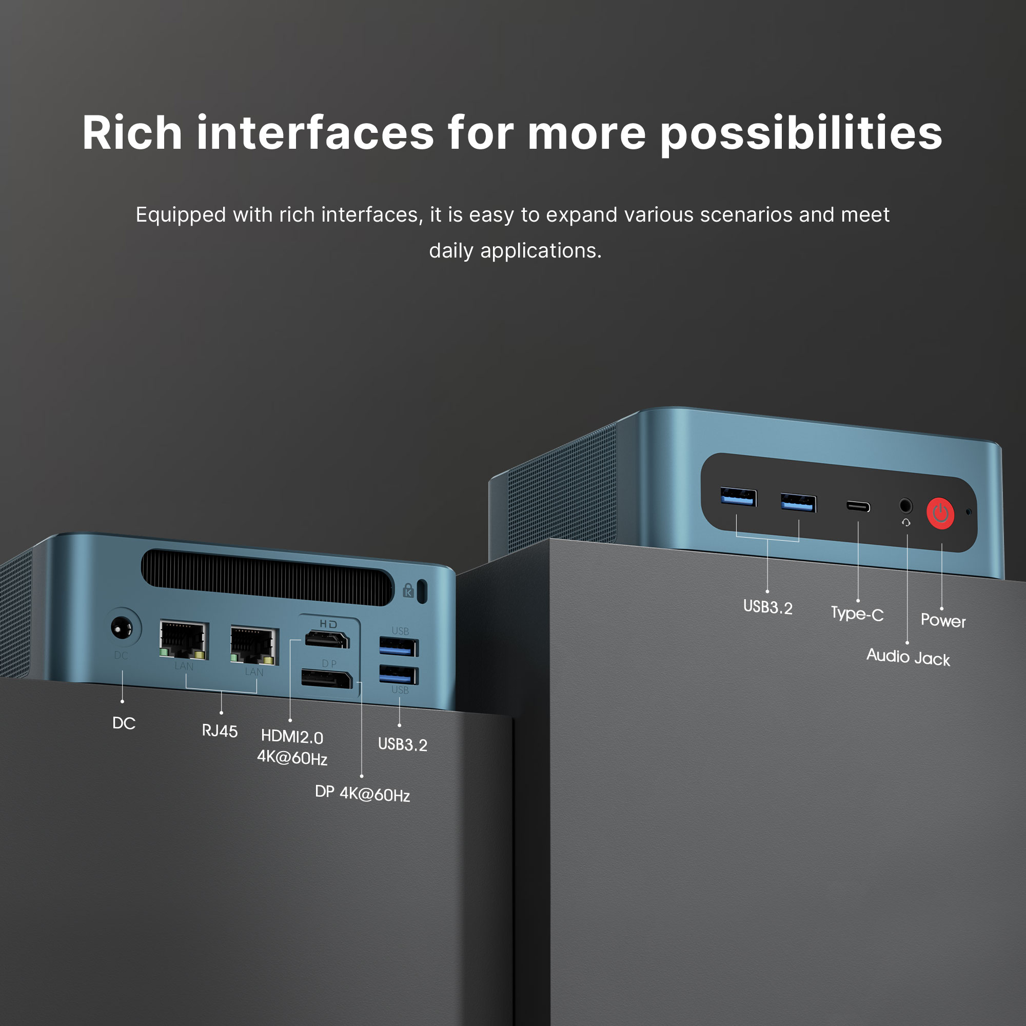 BOSGAME Office Mini PC P2 Lite - Intel i5 12600H