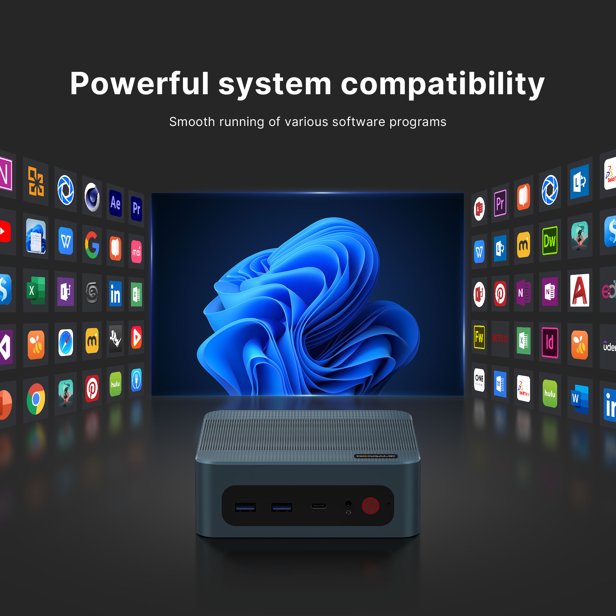 BOSGAME Mini PC P2 Lite Intel Core-i5 12600H