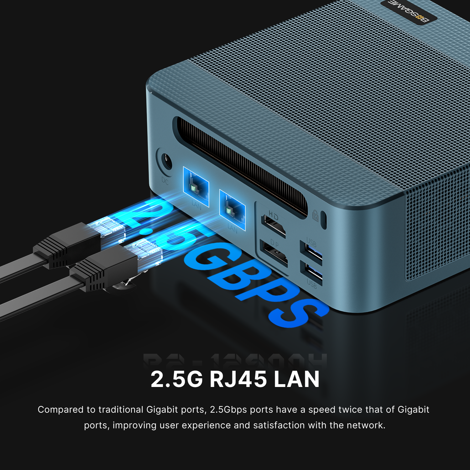 BOSGAME Intel Mini PC P2Pro Core-i9 12900H 
