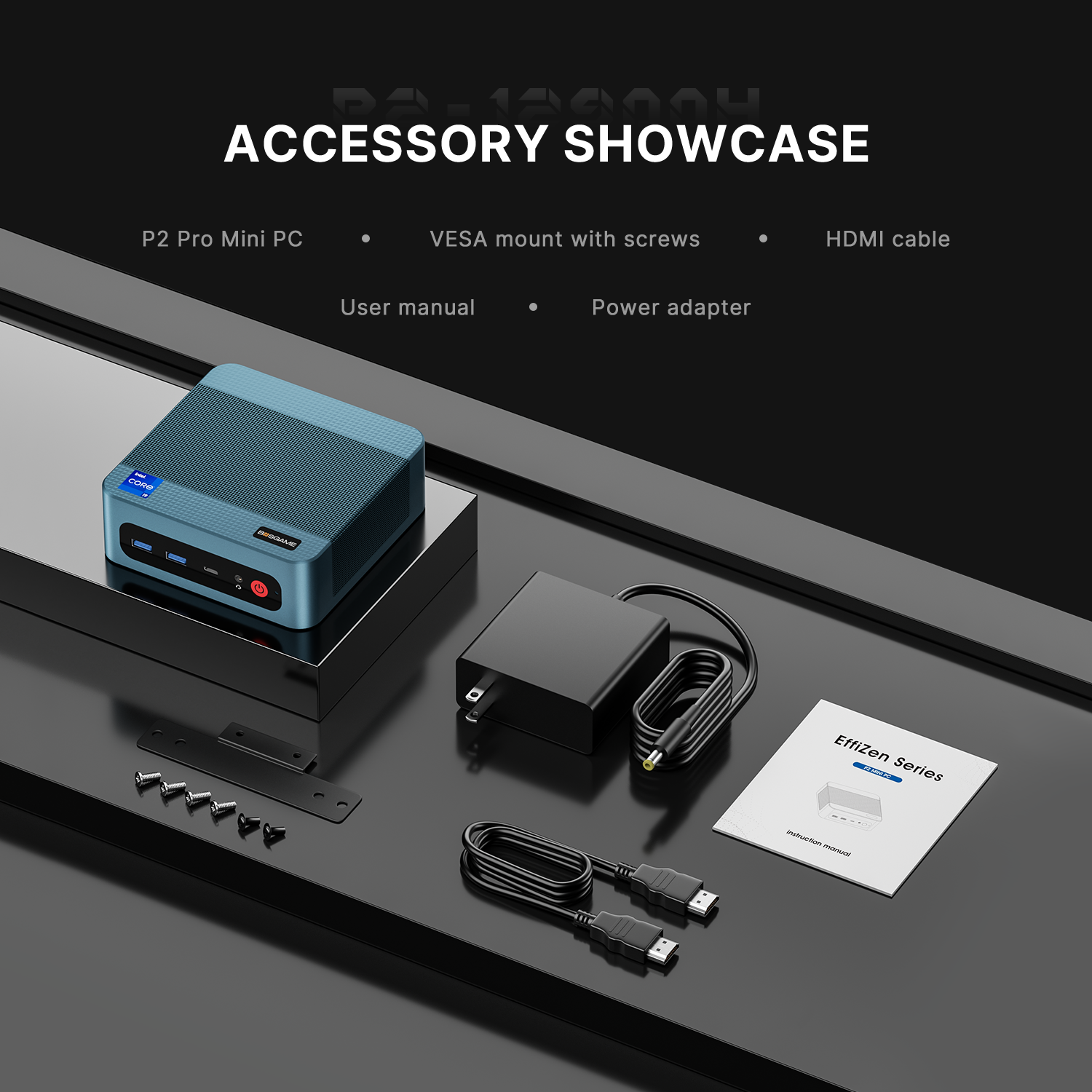 BOSGAME Intel Mini PC P2Pro Core-i9 12900H 