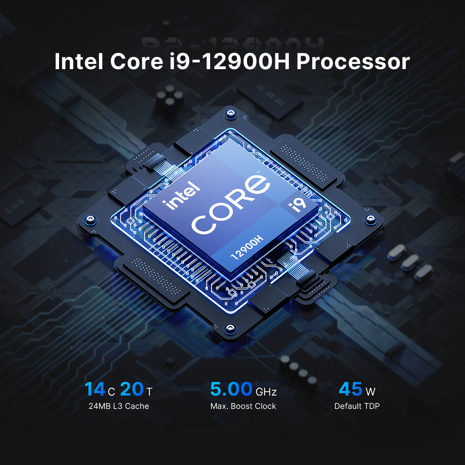 BOSGAME Intel Mini PC P2Pro Core-i9 12900H 