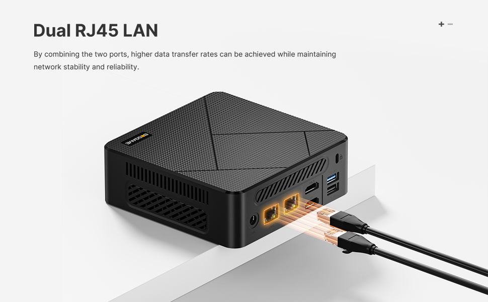 Bosgame E4 Mini PC - AMD Ryzen 5 3550H 