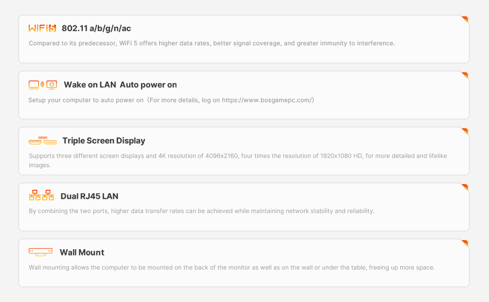 Bosgame E4 Mini PC - AMD Ryzen 5 3550H 