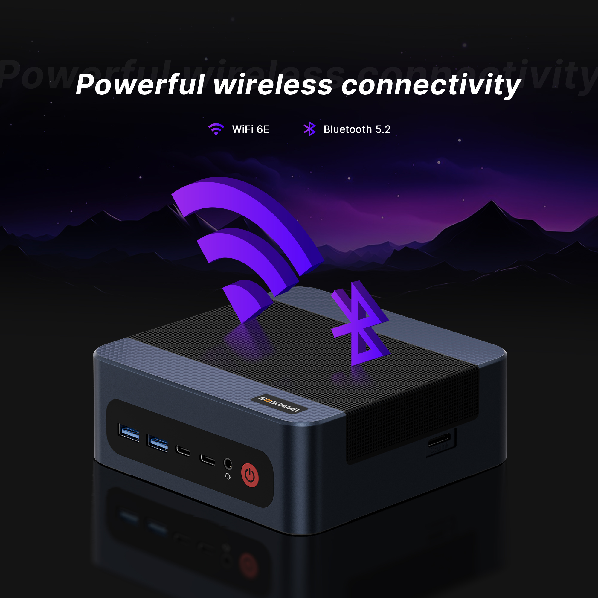 BOSGAME Mini PC M1 AMD Ryzen 7 7840HS, 32GB DDR5 1TB PCIe4.0 NVMe SSD