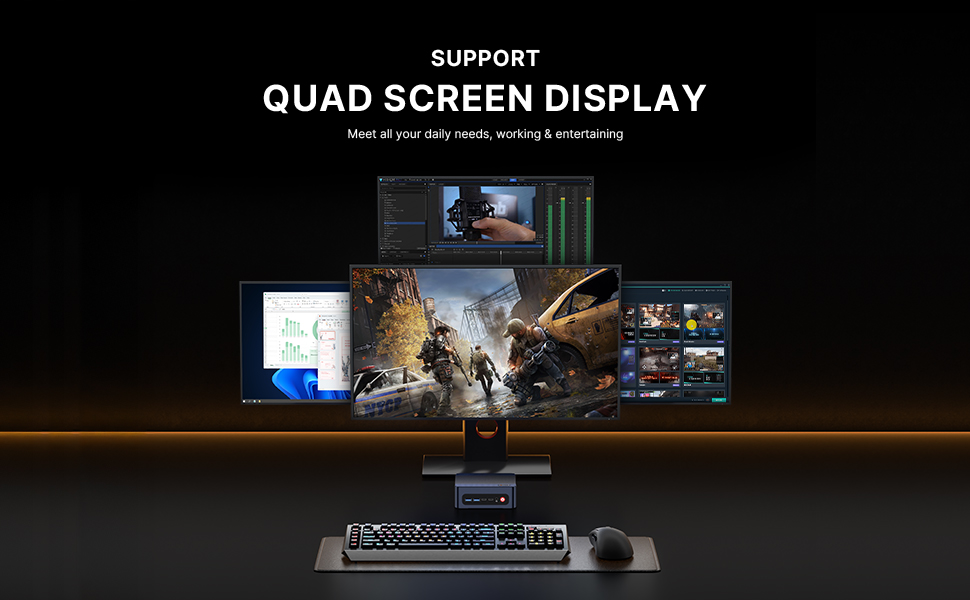BOSGAME M4 Plus Mini PC - AMD Ryzen 9 7940HS