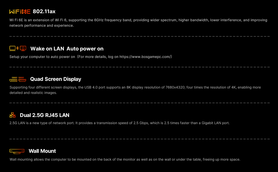 BOSGAME M4 Plus Light Gaming Mini PC