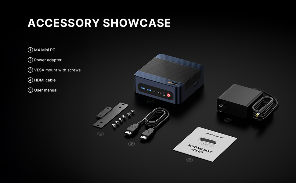 BOSGAME M4 Plus Mini PC - AMD Ryzen 9 7940HS