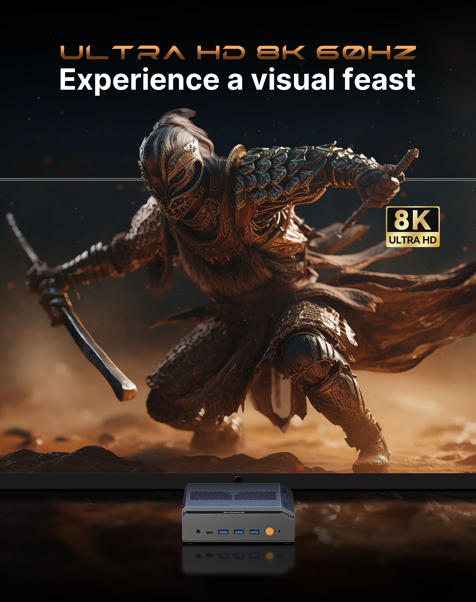 BOSGAME M6 HX370 AI PC RADEON 890M 32GB DDR5 1TB PCIe 4.0 SSD Mini PC