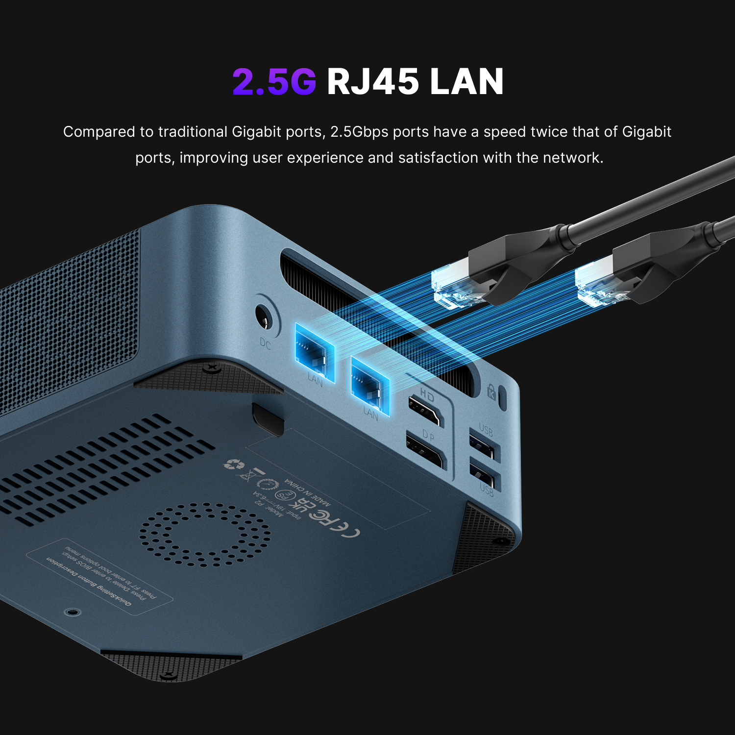 BOSGAME P2 Plus Mini PC - Intel i7-12700H