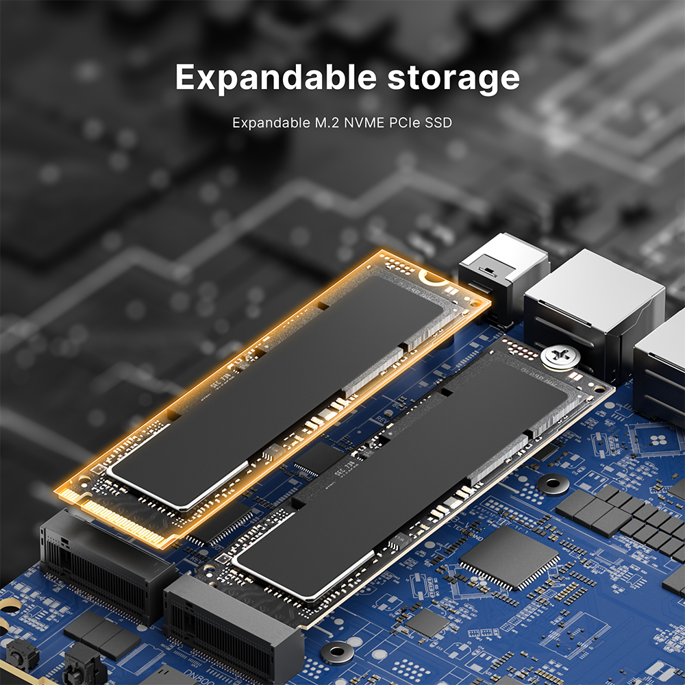 BOSGAME P4 Ultra Linux Mini PC, AMD Ryzen 7 7730U 16GB DDR4, 1TB PCIe SSD