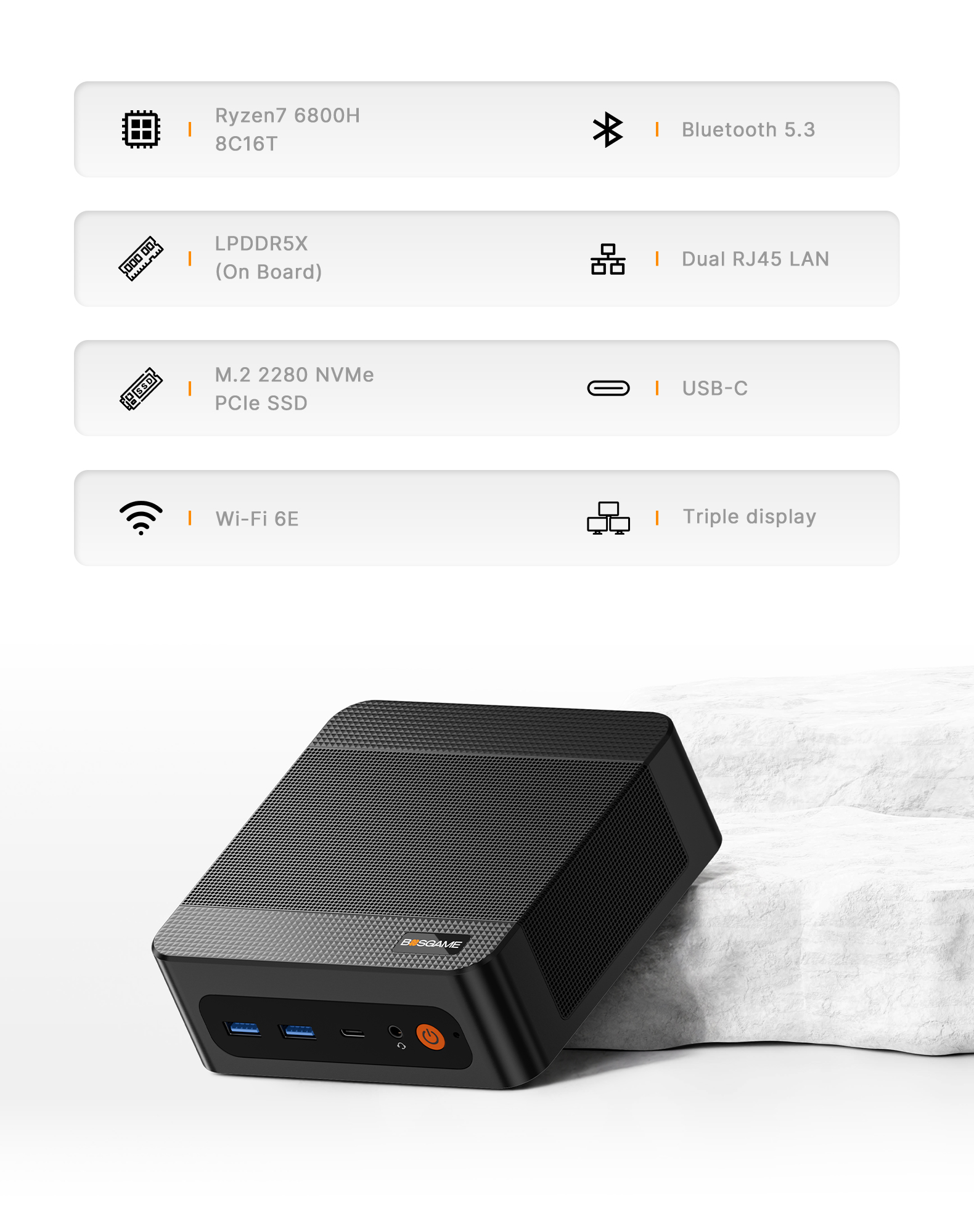 BOSGAME P6 Neo Mini Gaming PC