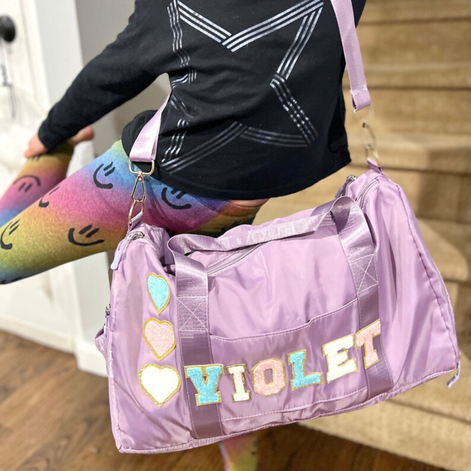 Personalized Patch Kids Color Duffle Bag