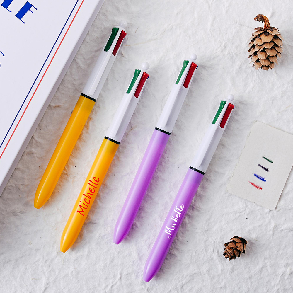 Personalized Multi Purpose 4 Colors Ballpoint Pen