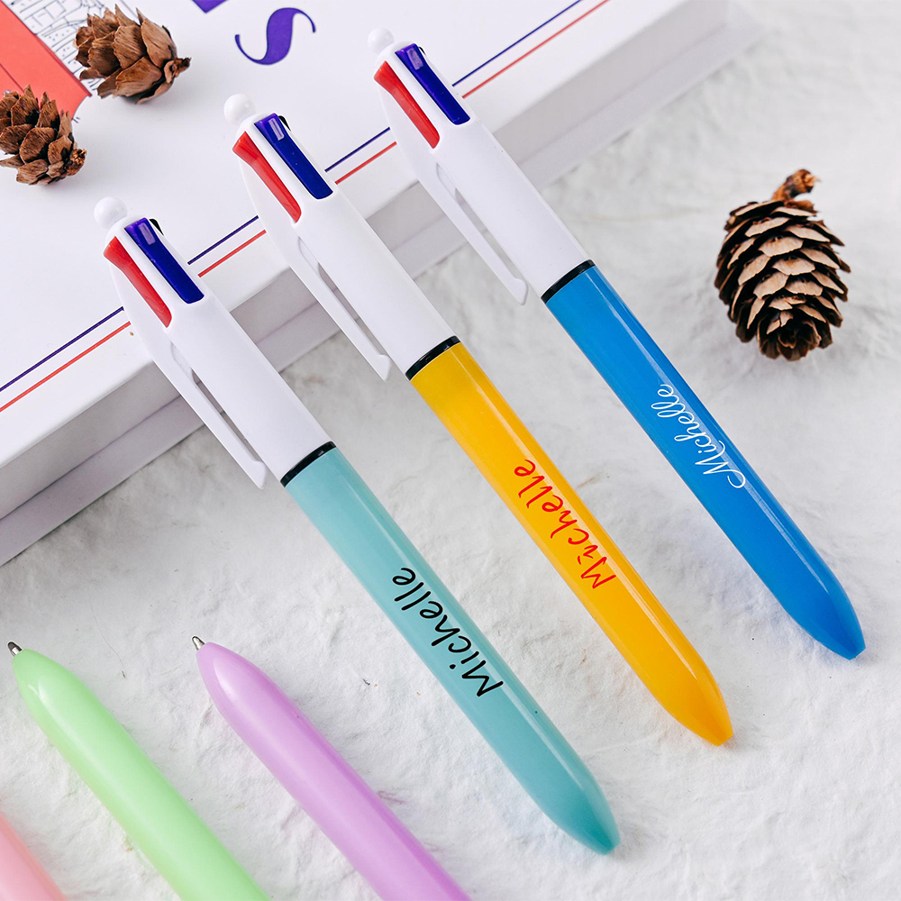 Personalized Multi Purpose 4 Colors Ballpoint Pen