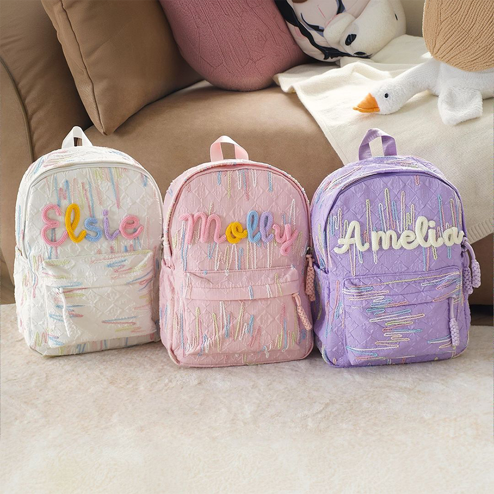 Personalized Handcrafted Embroidered School Backpack