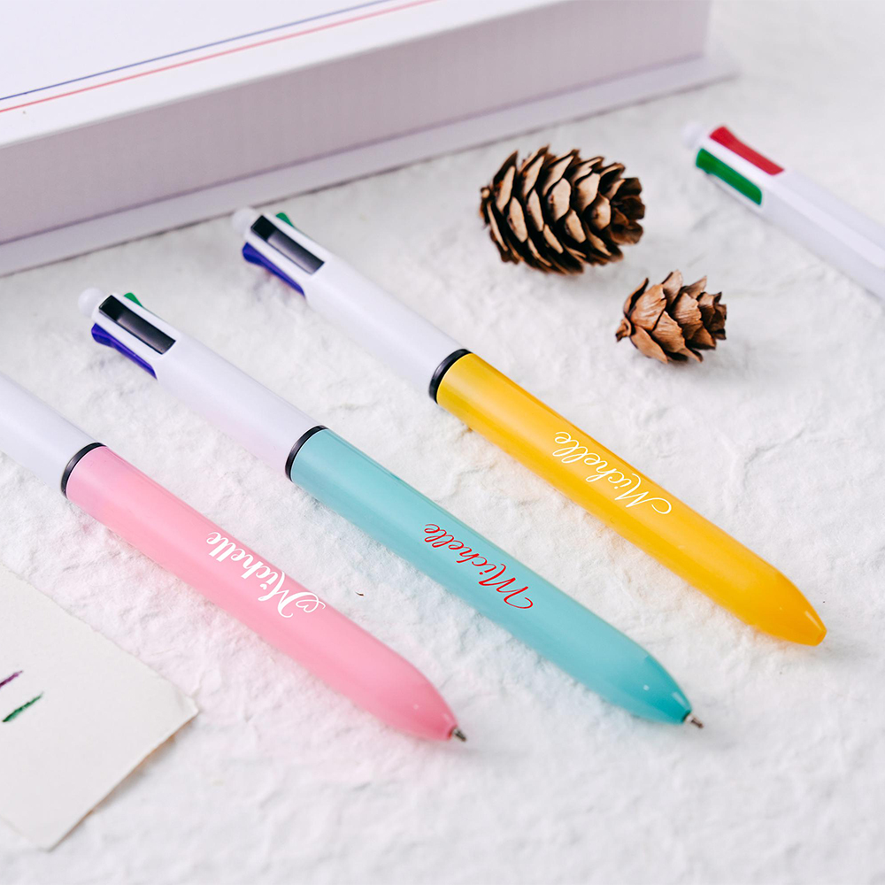 Personalized Multi Purpose 4 Colors Ballpoint Pen
