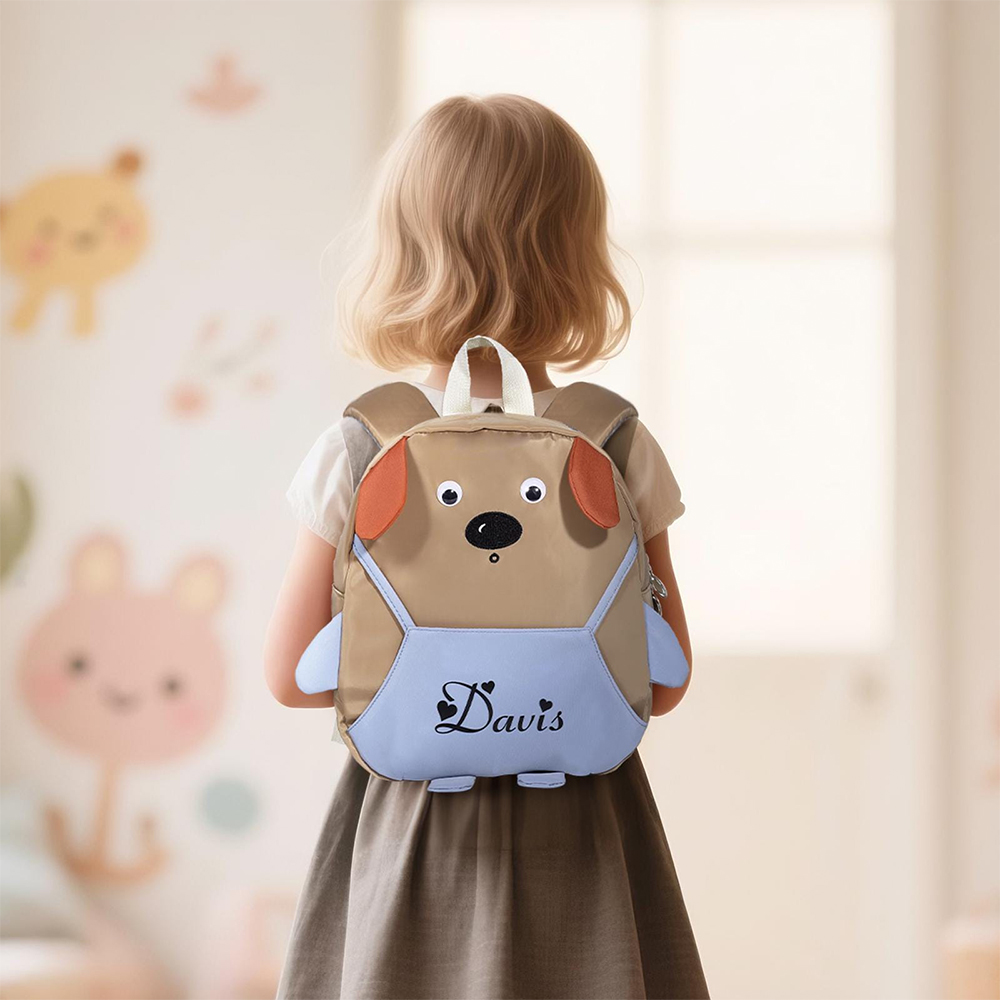 Personalized Cute Puppy Toddler Backpack