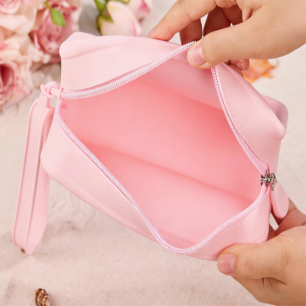 Personalized Silicone Waterproof Beach Makeup Bag 