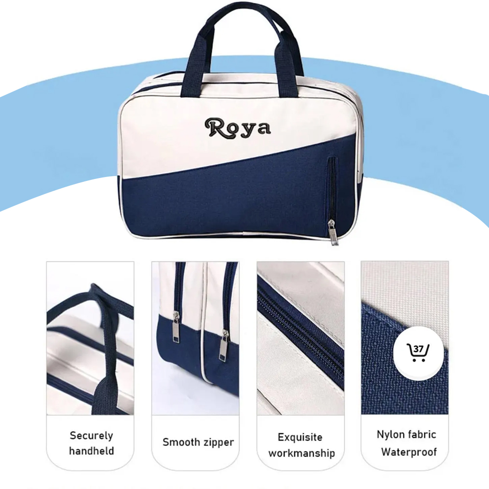 Personalized Embroidered Large Capacity Sports Amenity Bag