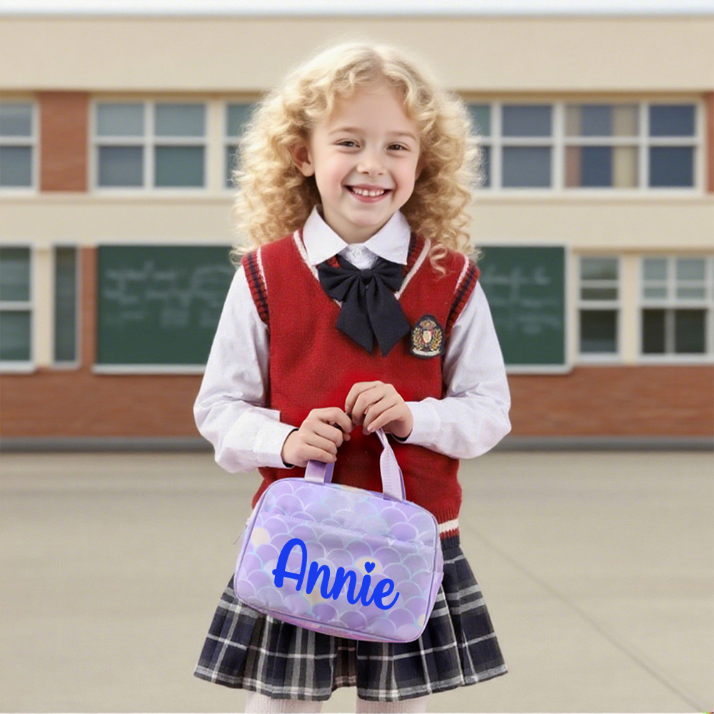 Personalized Multifunction 3 in 1 Mermaid School Backpack Set