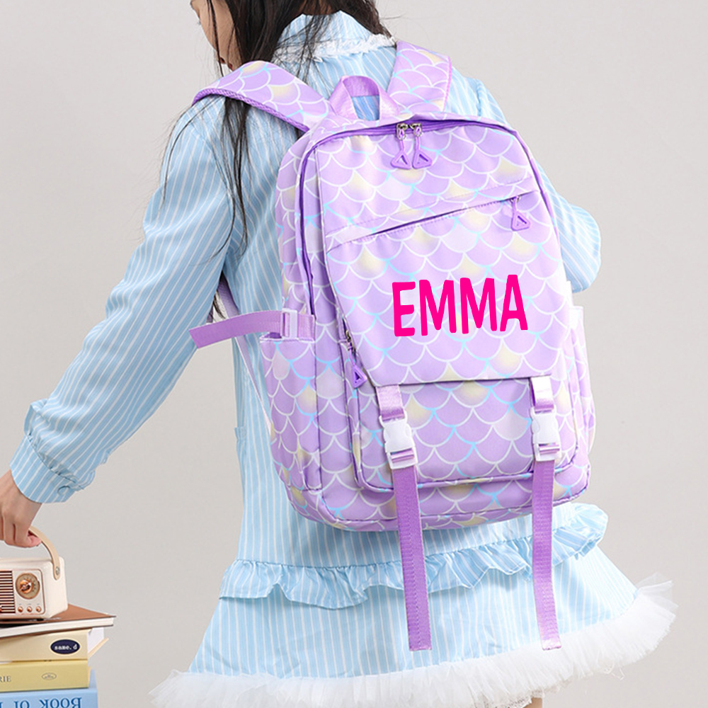 Personalized Original Mermaid 3 in 1 School Backpack Set