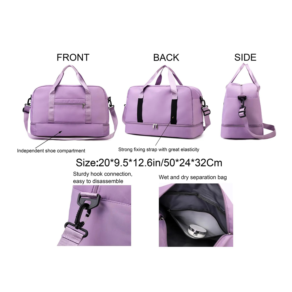 Personalized Print Name Oxford Fabric Duffle Bag