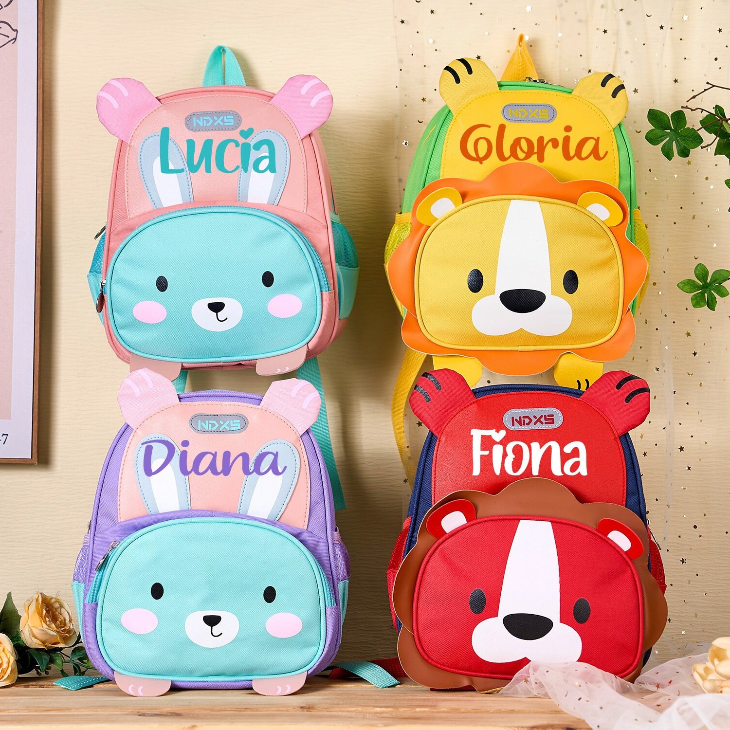 Personalized Color Cute Animal Backpack