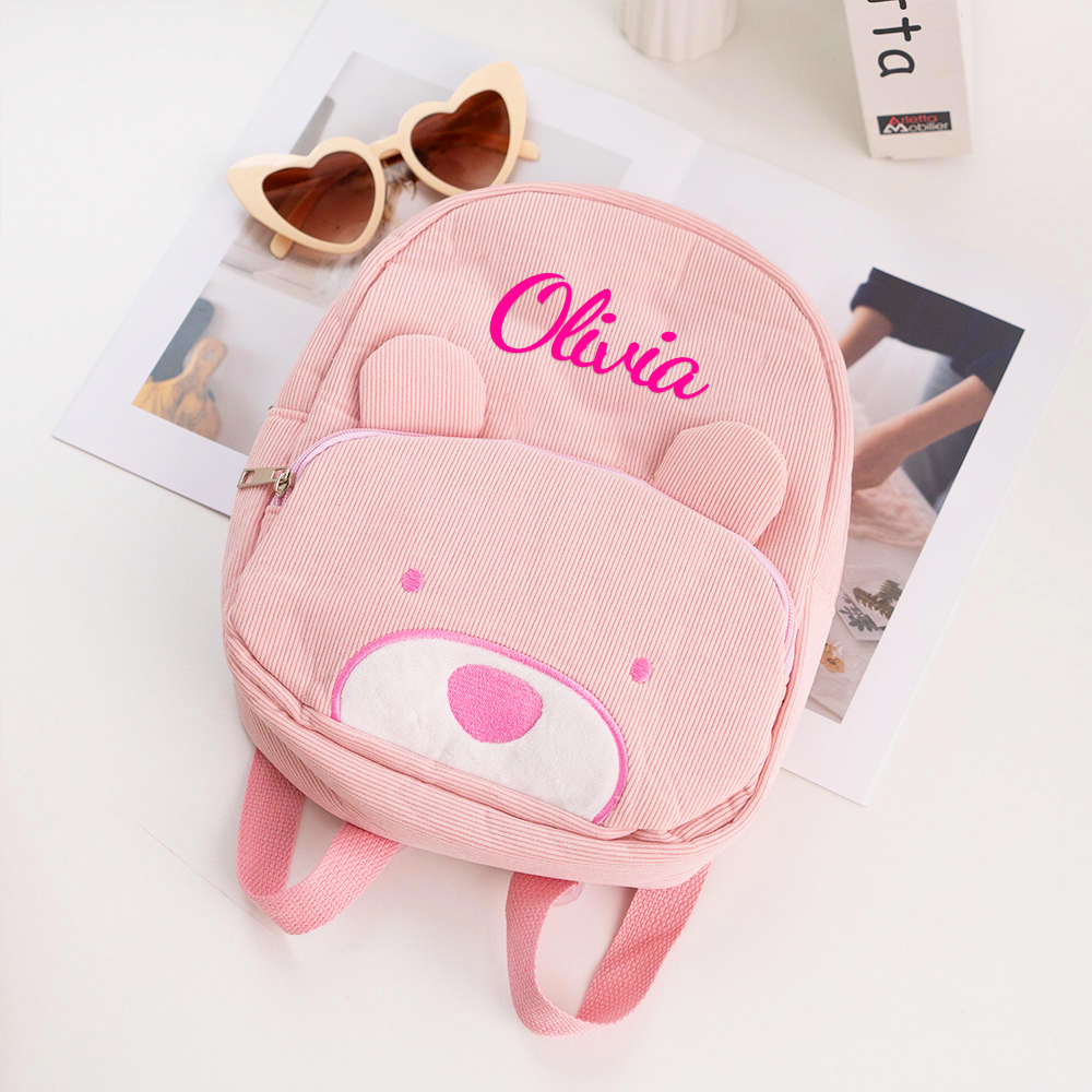 Personalized Lovely Corduroy Animals Backpack