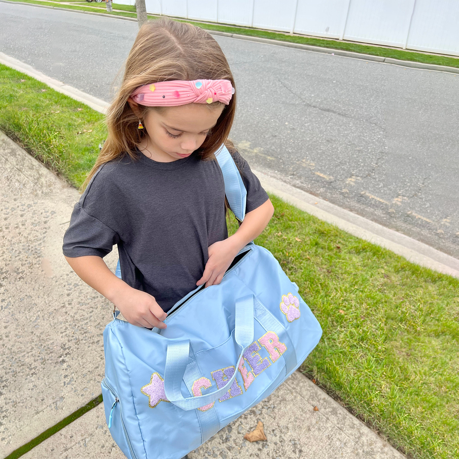 Personalized Patch Kids Color Duffle Bag