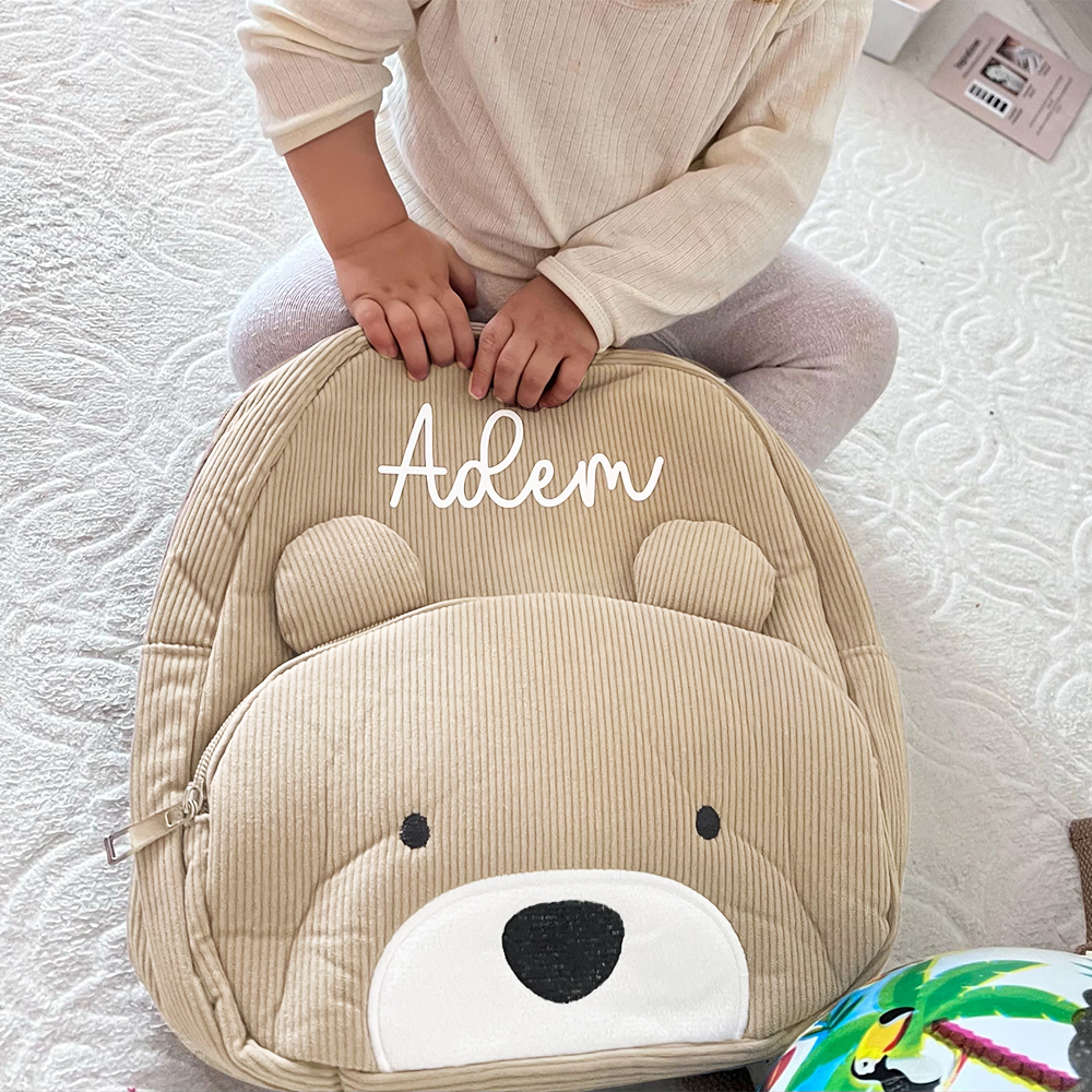 Personalized Lovely Corduroy Animals Backpack