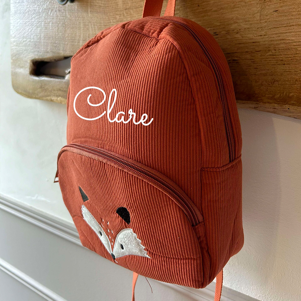 Personalized Lovely Corduroy Animals Backpack