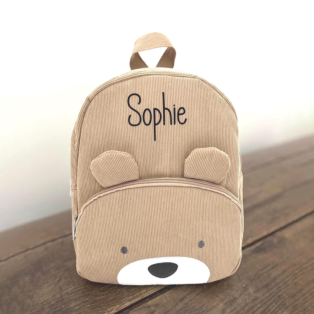 Personalized Lovely Corduroy Animals Backpack