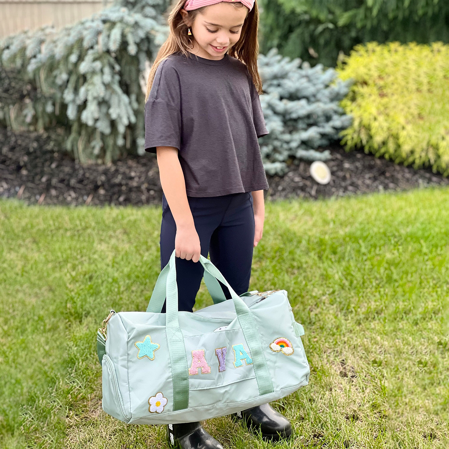 Personalized Patch Kids Color Duffle Bag