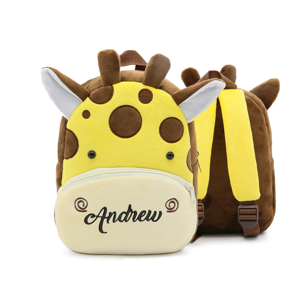 Personalized Embroidery Cartoon Animals Backpack