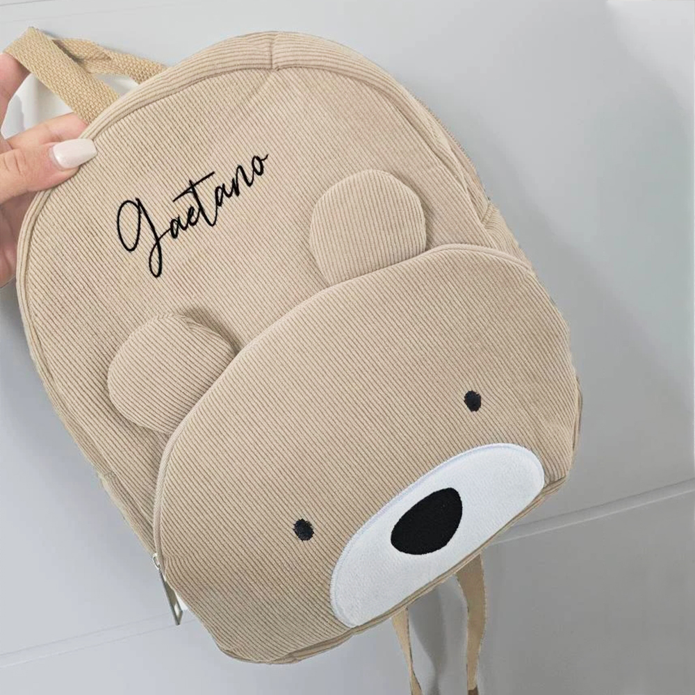 Personalized Lovely Corduroy Animals Backpack