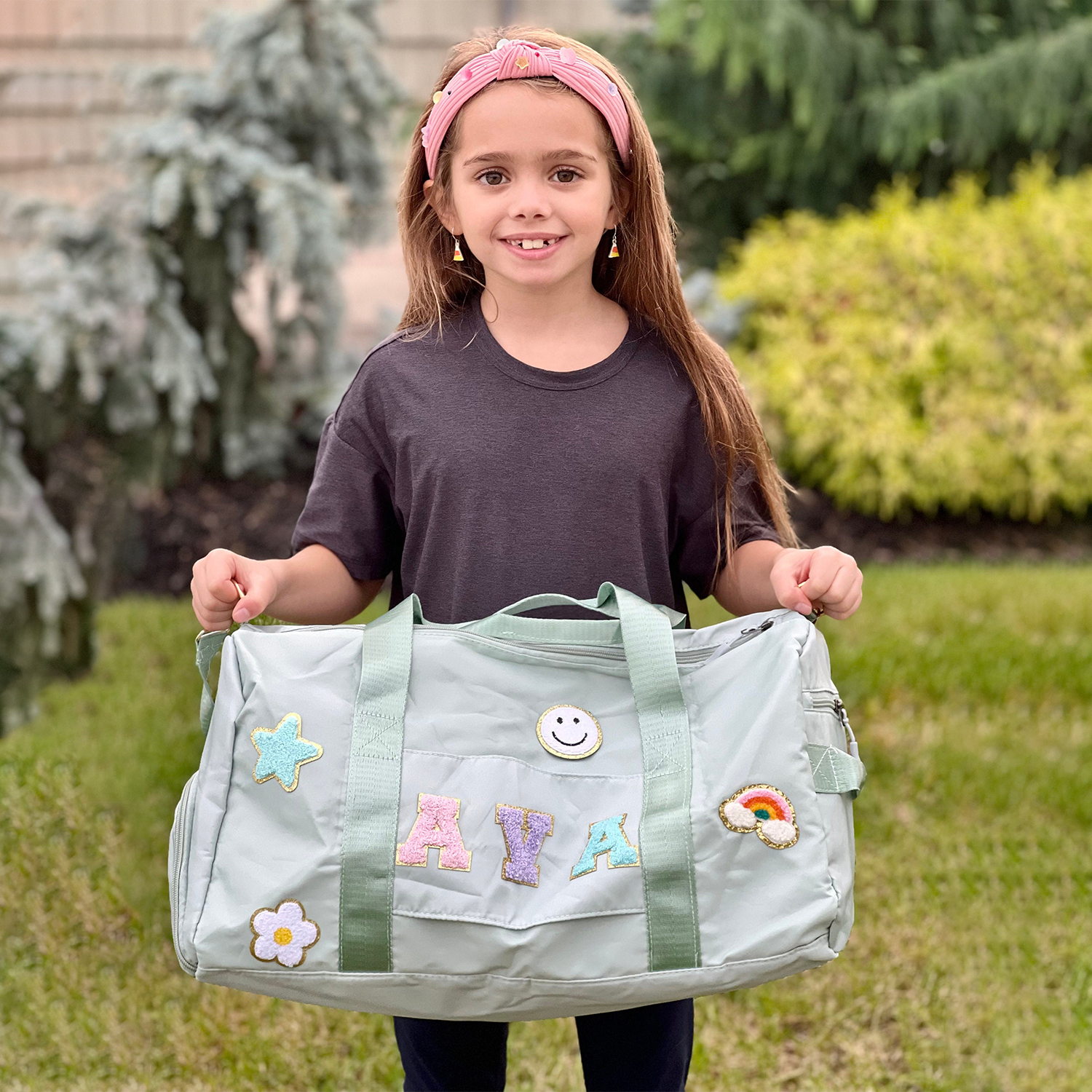 Personalized Patch Kids Color Duffle Bag