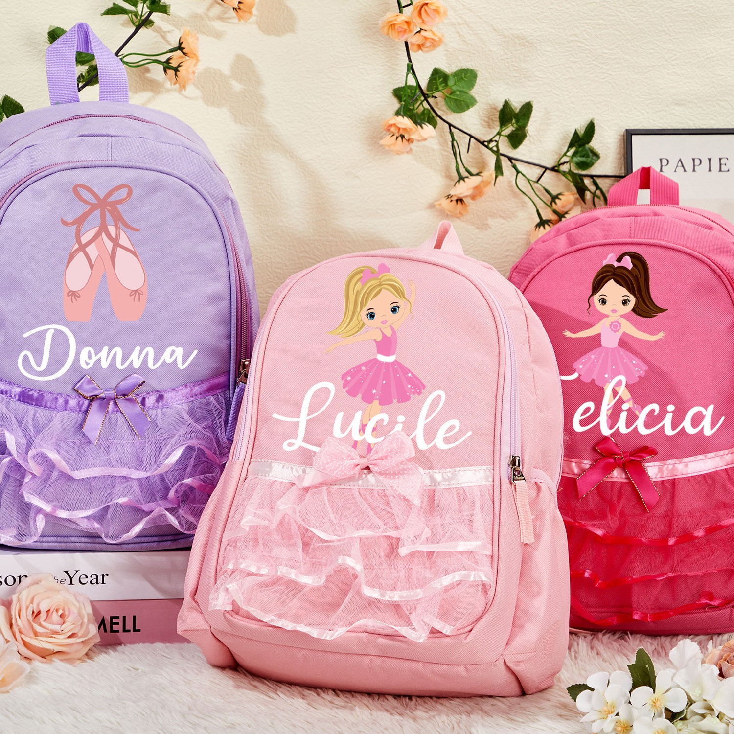 Personalized Kid Ballerina Dance Backpack