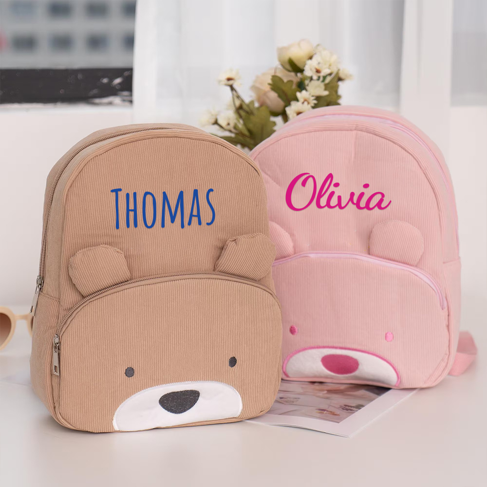 Personalized Lovely Corduroy Animals Backpack