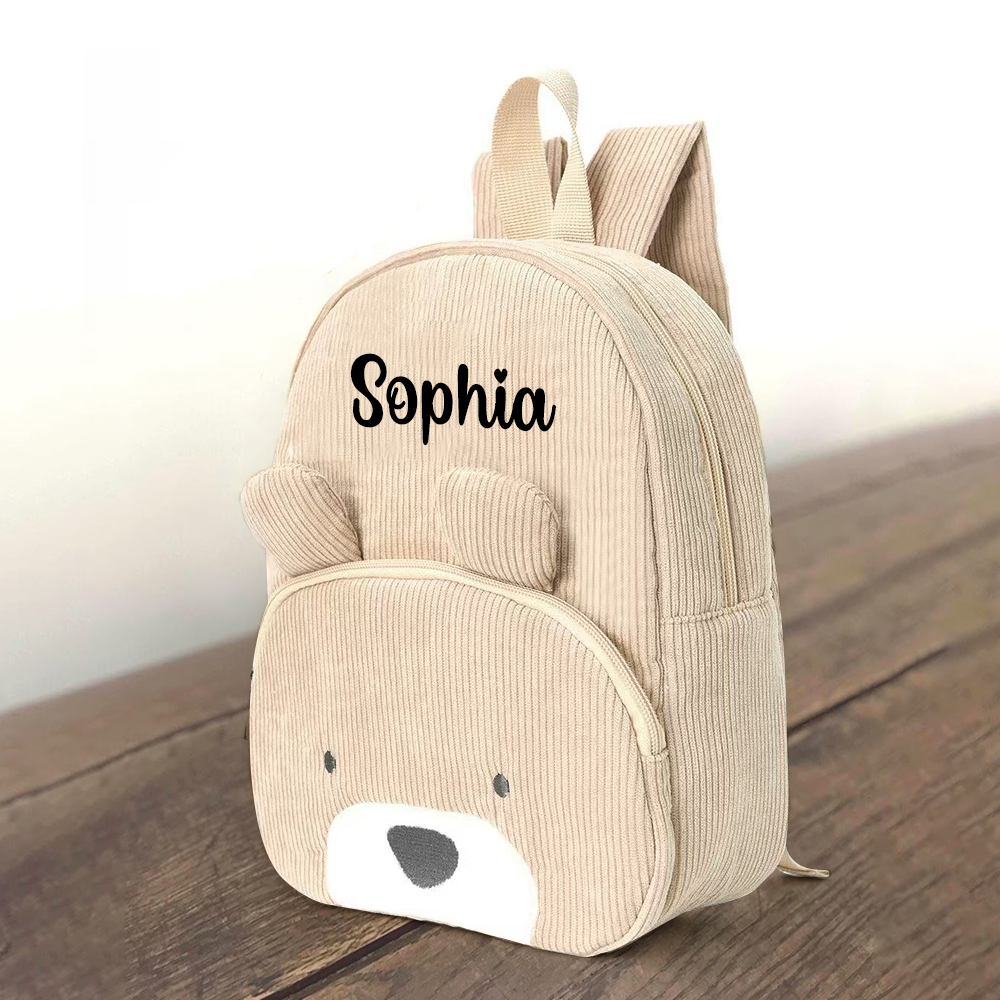 Personalized Lovely Corduroy Animals Backpack