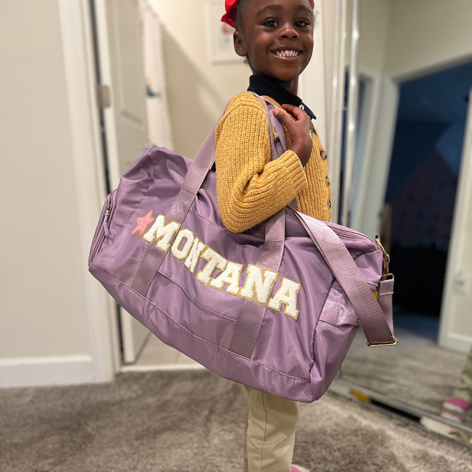 Personalized Patch Kids Color Duffle Bag