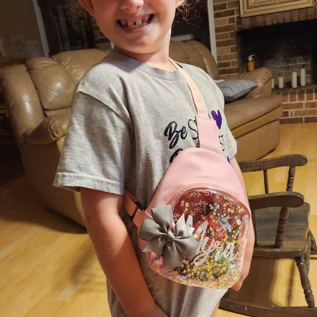 Personalized Kids Sparkle Sling Bag