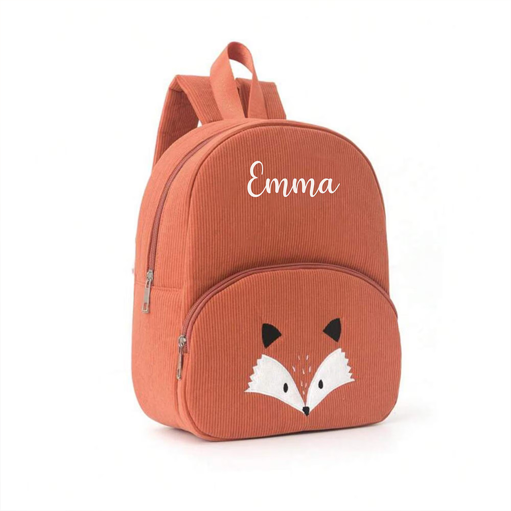 Personalized Lovely Corduroy Animals Backpack