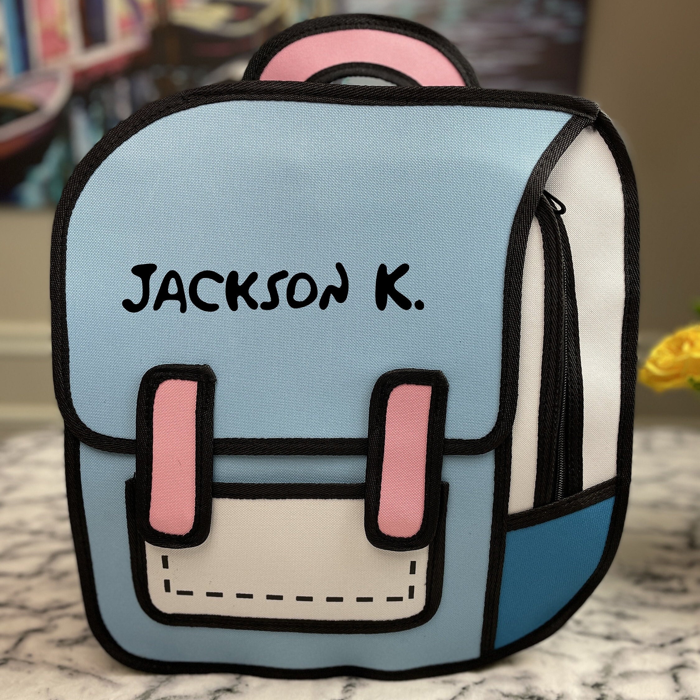 Personalized Color Comic School Backpack