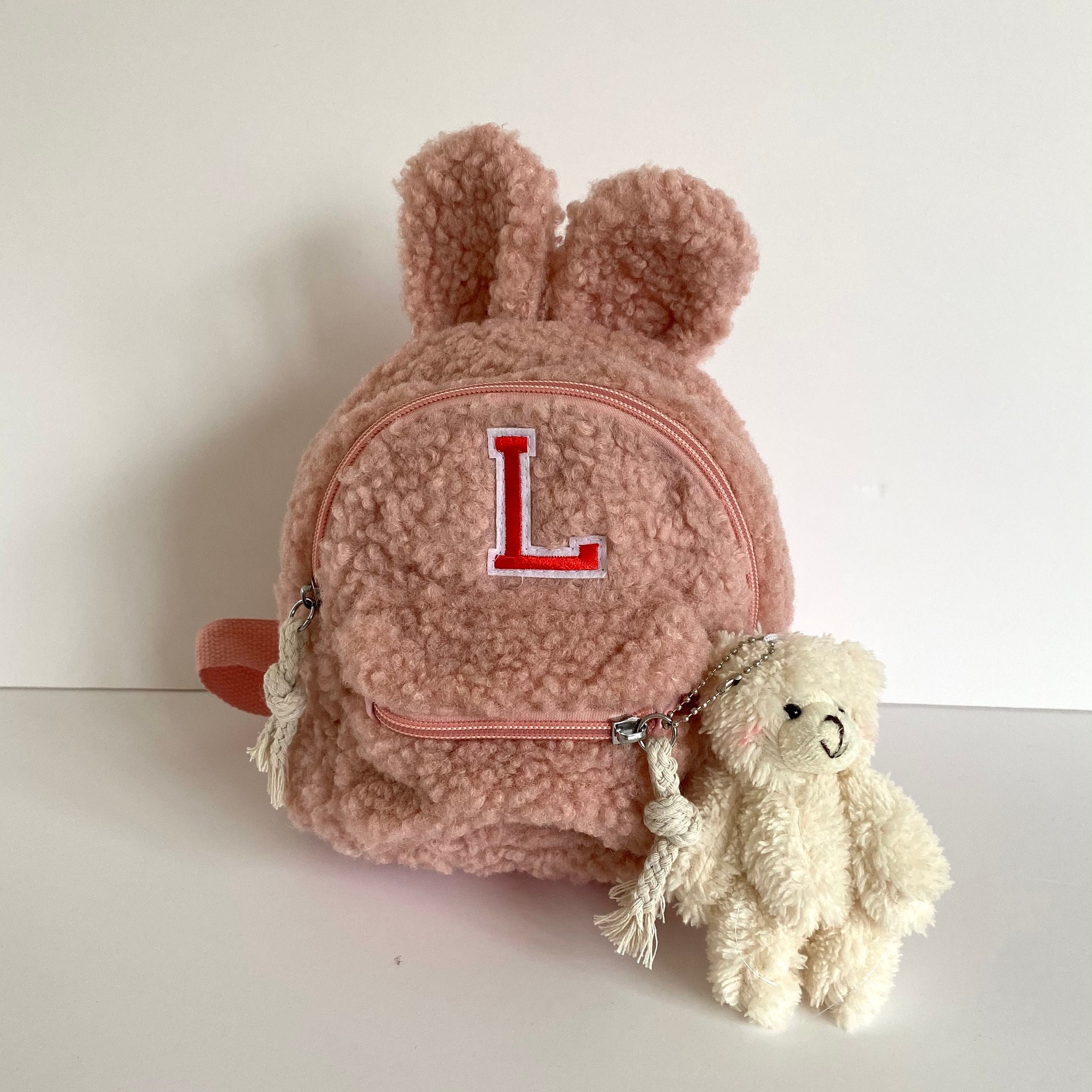 Personalized Hand Patch Kids Teddy Backpack