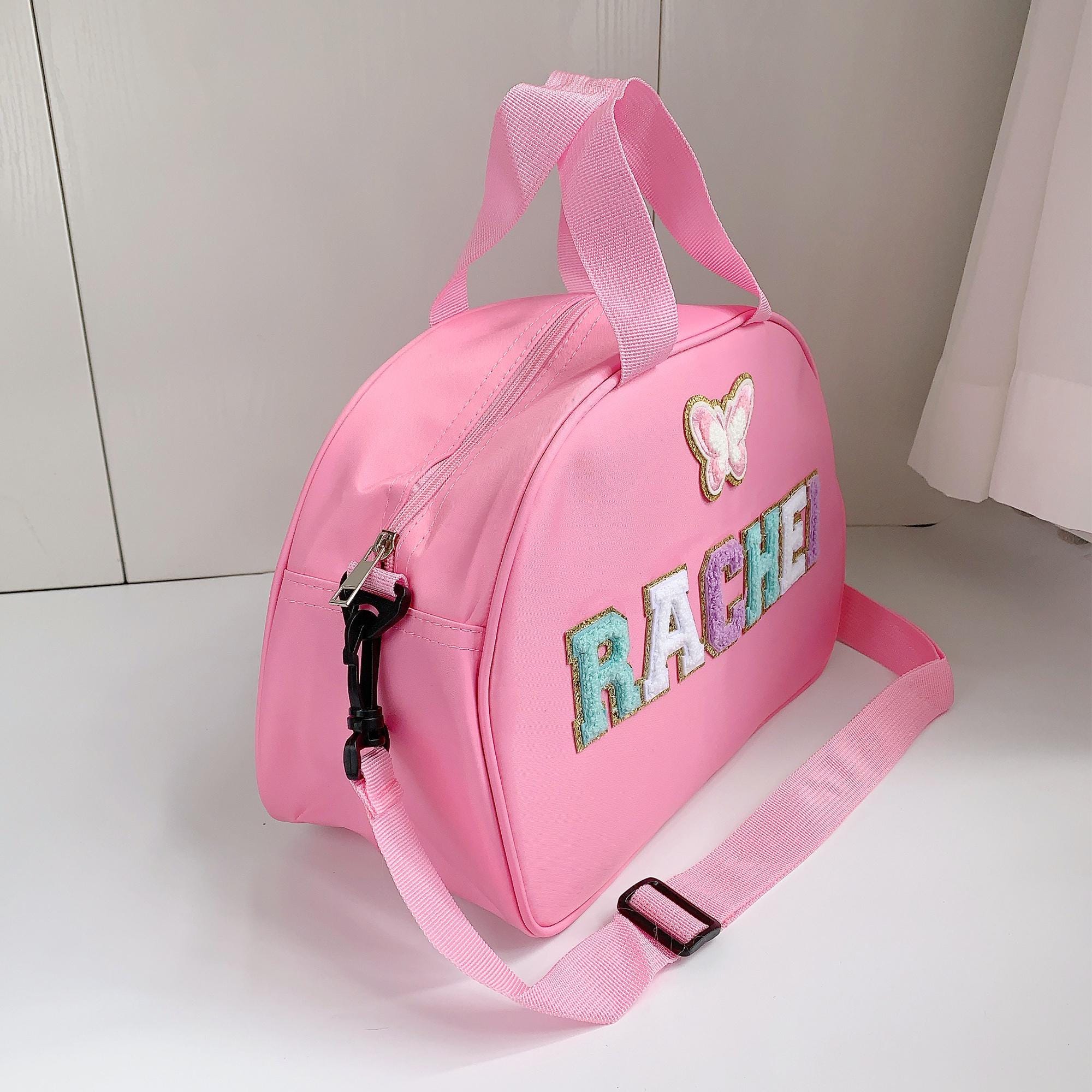 Personalized Chenille Letter Patch Gymnastic Dancing Bag