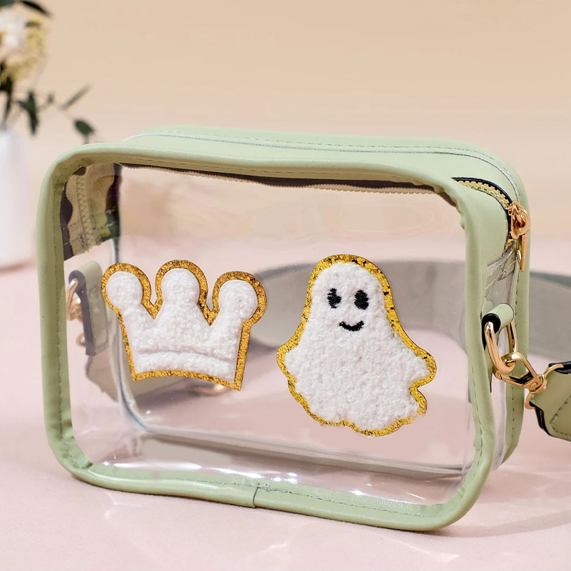 Personalized PVC Kid Chenille Patch Crossbody Bag