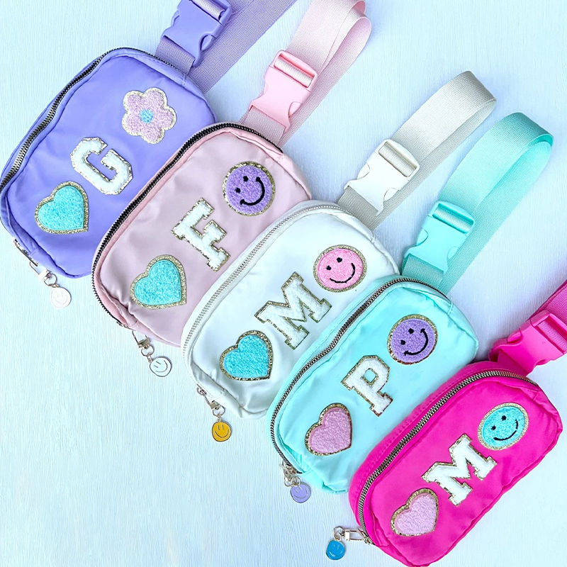 Personalized Varsity Letter Nylon Fanny Pack